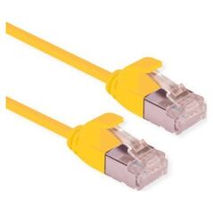 Roline ROLINE F/UTP DataCenter Patch Cord Cat.6A (Class EA), LSOH, bardzo cienki, żółty, 0,15 m