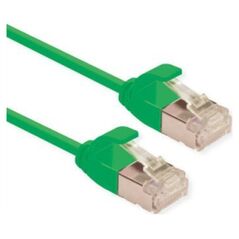 Roline ROLINE F/UTP DataCenter Patch Cord Cat.6A (Class EA), LSOH, bardzo cienki, zielony, 0,15 m