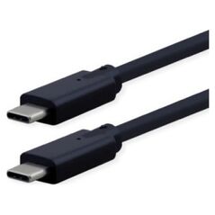 Kabel USB Roline USB-C - USB-C 1 m Czarny (11.02.9076)