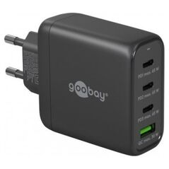 Ładowarka Goobay Wieloportowa szybka ładowarka USB-C PD (68 W), czarny