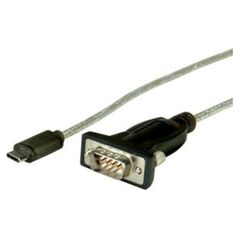 Kabel USB Roline USB-C - RS-232 1.8 m Czarny