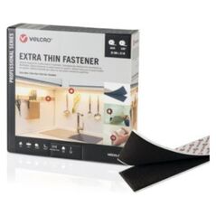Velcro VELCRO Extra Thin Fixing Tape 25m taśma z haczykiem i pętelką 25m taśma z pętelką, haczyk i pętelka 50mm czarna