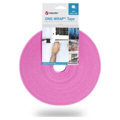 Velcro Taśma VELCRO One Wrap 13 mm, różowa, 25 m
