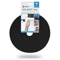 Velcro Taśma VELCRO One Wrap o szerokości 30 mm, czarna, 25 m