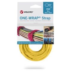 Velcro Taśma do wiązania VELCRO One Wrap 20 mm x 150 mm, 25 sztuk, żółta