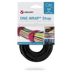 Velcro Taśma do wiązania VELCRO One Wrap 20 mm x 330 mm, 25 sztuk, czarna