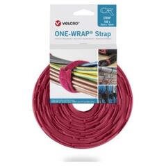 Velcro Taśma do wiązania VELCRO One Wrap 20 mm x 200 mm, 100 sztuk, czerwona