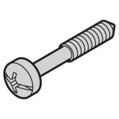 SCHROFF SCHROFF Śruba kołnierzowa z rowkiem krzyżowym/rowkowym, M2,5x12,3 mm, stal nierdzewna, 100 szt.