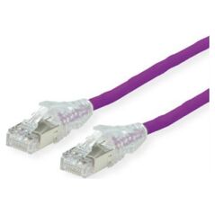 DTWYLER DTWYLER Kabel krosowy kat. 6A (klasa EA) S/FTP, CU 7702 flex LSOH, AMP v2, fioletowy, 1 m