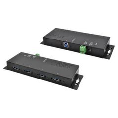 Exsys EXSYS EX-1183HMVS-2 4 portowy metalowy HUB USB 3.2 Gen1 z ochroną przeciwprzepięciową ESD 15KV