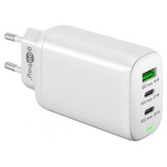 Ładowarka Goobay Wieloportowa szybka ładowarka USB-C PD 3-portowa (65 W) biały