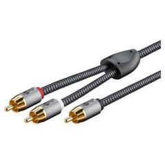 Kabel Goobay Kabel Y RCA, 10 m, Sharkskin Grey - Długość kabla 10 m