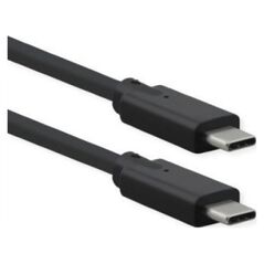 Kabel USB Roline USB-C - USB-C 0.5 m Czarny