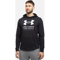 Under Armour Bluza męska Under Armour UA Rival Terry Graphic Hoodie czarna 1386047 001 XL