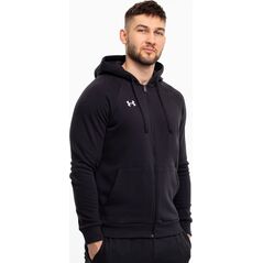 Under Armour Bluza męska Under Armour Rival Fleece FZ Hoodie czarna 1379767 001 XL