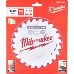 Milwaukee MILWAUKEE CIRCULAR SAW 165x20x1.6x40z
