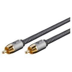 Kabel Goobay Kabel mono RCA, 2 m, Sharkskin Grey - Długość kabla 2 m