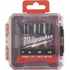 Milwaukee MILWAUKEE BIT WITH SOCKET SET 7/8/10/13mm (65mm)