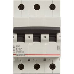 Legrand Automatic circuit breaker LEGRAND 419172 3P, 32 A, 6 kA, B