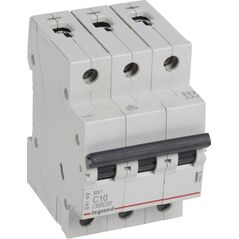 Legrand Automatic circuit breaker LEGRAND 419233 3P, 10 A, 6 kA C