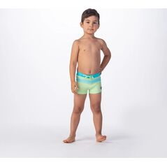 AquaWave Dziecięce bokserki kąpielowe Aquawave Tahu Kids paradise green/blue radiance rozmiar 134