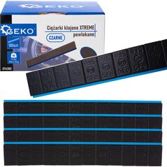 Geko Ciężarki klejone XTREME powlekane czarne 12x5g – zestaw 100 pasków (6kg) (4)