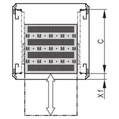 SCHROFF SCHROFF Varistar 19'' Półka, teleskopowa, 30 kg, RAL 7035, skrócona, 600W 500D
