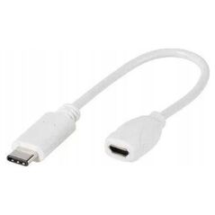 Kabel USB Vivanco USB-C - micro-B Biały (45285)