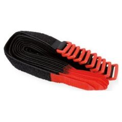 Organizer Velcro VELCRO rzep z oczkiem, 25 mm, 10 sztuk, czarny, 30 cm
