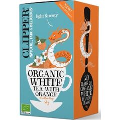 Clipper HERBATA BIAŁA POMARAŃCZOWA BIO (20 x 1,7 g) - CLIPPER