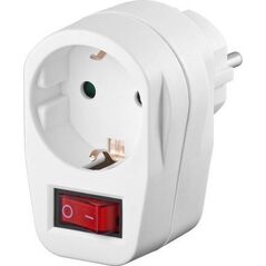 Adapter USB MicroConnect Microconnect Safety Socket Adapter, White