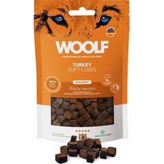 WOOLF  Przysmak dla psa Woolf Soft Cubes Turkey Monoprotein 100g