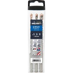 Wiertło Alpen Alpen SDS+ F4 Box 3 pcs. 5-6-8x1 60