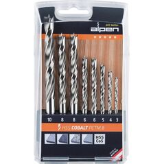 Wiertło Alpen Alpen HSS-Co5 PCTM 8-pcs Profi Wood