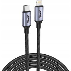Kabel USB Gepard Kabel GEPARD USB-C - Lightning PD20W metal head 2m
