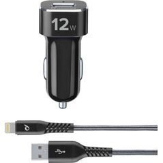 Ładowarka Cellular Line CAR CHARGER KIT TETRA MFI BLACK