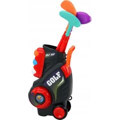 LeanToys Zestaw Do Mini Golfa Dla Dzieci Wózek Na Kółkach
