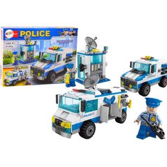 LeanToys Zestaw Klocków Policja Wóz Policyjny Budynek 271 El