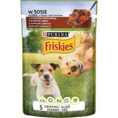 Friskies Friskies Dog Adult Jagnięcina i marchewka w sosie saszetka 85g