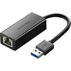 Adapter USB Ugreen Adapter sieciowy Ugreen CR111 USB 3.0 do RJ45, Gigabit Ethernet (czarny)