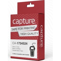 Capture 24mm x 3.5m Black on White