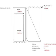 Capture Ship-label 100 x 150mm,