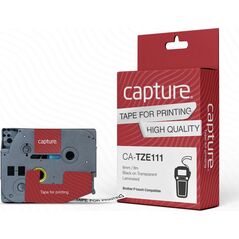 Capture 6mm x 8m Black on Transparent