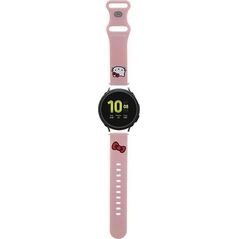 HelloKitty Hello Kitty Pasek Uniwersalny HKUWMSCHBLP Silicone Kitty Head różowy/pink strap 20mm
