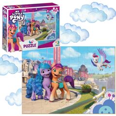 Dodo PUZZLE MY LITTLE PONY 60 ELEMENTÓW DO UŁOŻENIA KOLOROWY UROCZY OBRAZEK