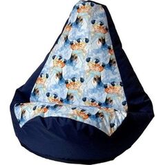 Go Gift Pufa worek sako GRUSZA DRUK granatowy-Kraina Lodu L 105x80