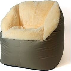 Go Gift Pufa worek sako FLUFFY kremowy XXL 140x90