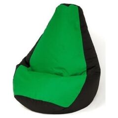 Go Gift Pufa worek sako GRUSZA czarny-zielony XL 130x90