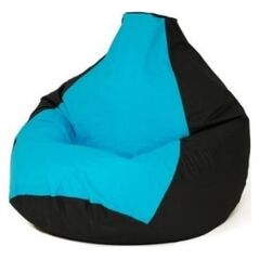 Go Gift Pufa worek sako GRUSZA czarny-niebieski XXL 140x100