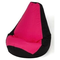 Go Gift Pufa worek sako GRUSZA czarny-różowy L 105x80